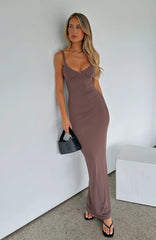 Only The Young Maxi Dress Mocha