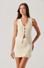 Taimi Crochet Sweater Vest
