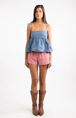 Ethel Blue Denim Top