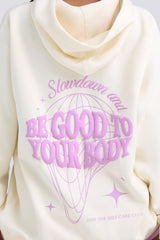 Oversized Hoodie in Egg Shell