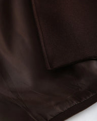 Coffee Belted Shawl Coat
