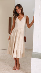 Jayde Knit Dress - Beige