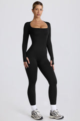 Super Sculpt Seamless Full-Length Jumpsuit in Black