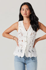 Meira Crochet Vest